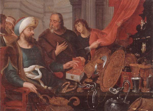 unknow artist Croeseus showing Solon his Riches France oil painting art